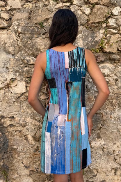 ROBE DÉBARDEUR TURQUOISE – Image 3