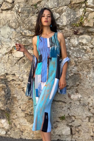 ROBE LONGUE TURQUOISE