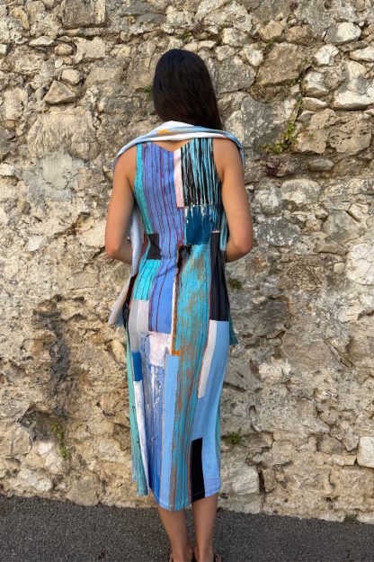 LONG DRESS TURQUOISE - Image 4