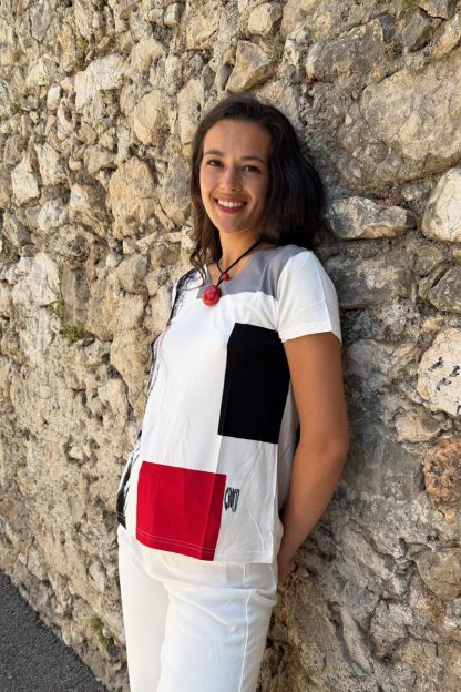 SHORT SLEEVED FLARED-CUT T-SHIRT FRIVOLITE - Image 3