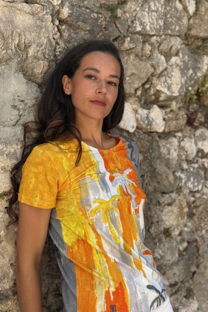 T-SHIRT ÉVASÉ MANCHES COURTES COCOTIERS – Image 3