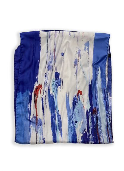 SILK TWILL SCARF  AZUR (Copie) - Image 2