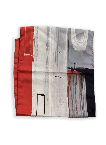 FOULARD TWILL DE SOIE ROUGE10 – Image 2