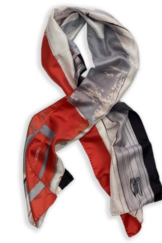 FOULARD TWILL DE SOIE ROUGE10