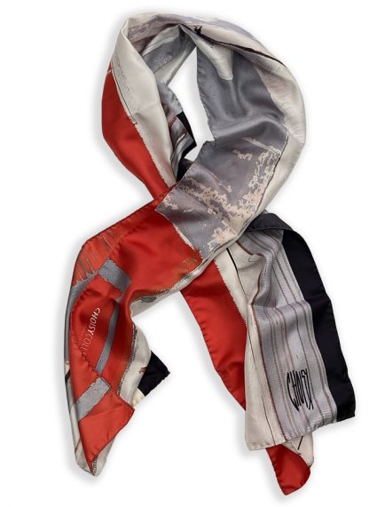 FOULARD TWILL DE SOIE ROUGE10