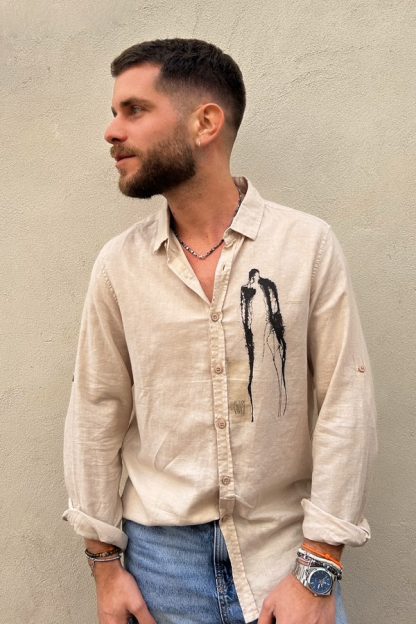 CHEMISE LES MAINS DANS LES POCHES ÉCRU POUR LUI – Image 2