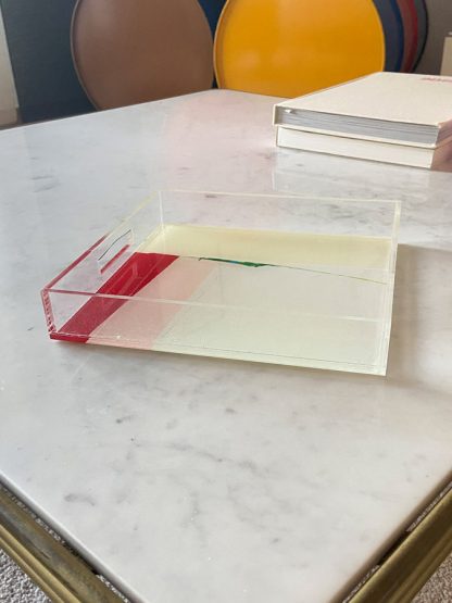 PLATEAU EN PLEXIGLASS "PAYSAGE DE RÊVE"