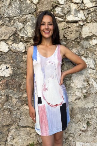 ROBE DÉBARDEUR ÉVASÉE PASTEL