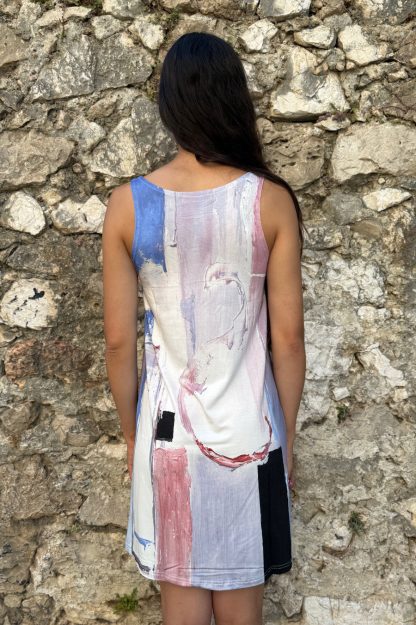 ROBE DÉBARDEUR ÉVASÉE PASTEL – Image 3