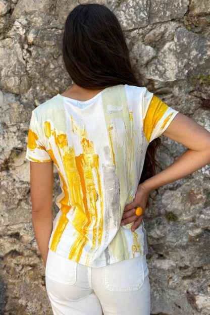 SHORT SLEEVED FLARED-CUT T-SHIRT CLIMATISATION - Image 4
