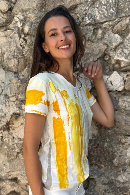 SHORT SLEEVED FLARED-CUT T-SHIRT CLIMATISATION - Image 2
