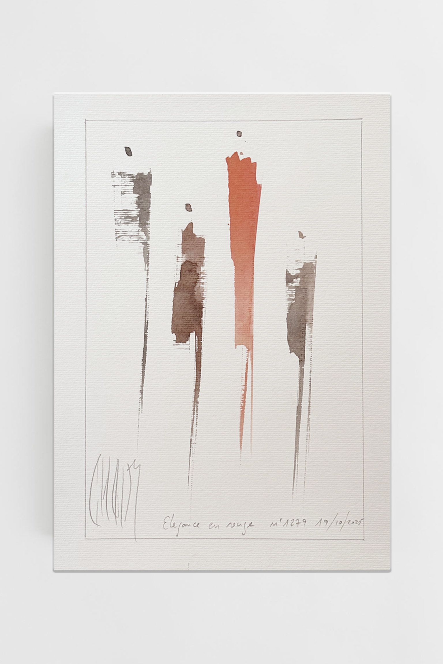 "ELEGANCE EN ROUGE" n°1279 - Image 2