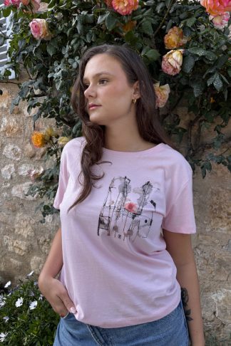 T-SHIRT ROSE CRÉPUSCULE